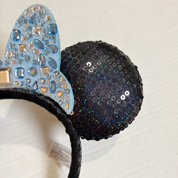 Disneyland 60th Anniversary Diamond Celebration Minnie Mouse Ears Headband Bow - Picture 8 of 13